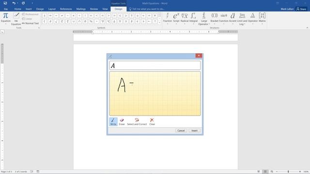 How to Insert Equations in Word 2016 смотреть онлайн