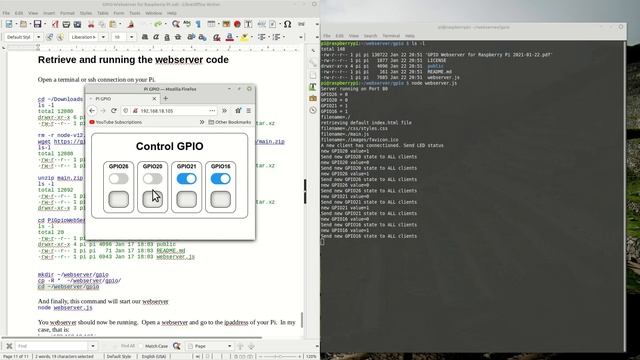 Web server to control GPIO on a Raspberry Pi with websockets (see description for important notes) смотреть онлайн