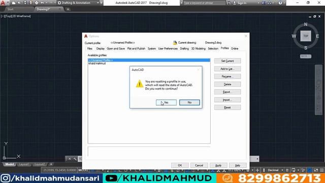 RESET AUTOCAD TO DEFAULTS | How to reset AutoCAD default Settings | AutoCAD Tips&Trick Tutorials смотреть онлайн