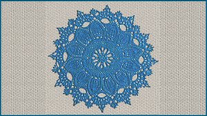 Красивая салфетка крючком. Вязание салфетки. Часть 2.