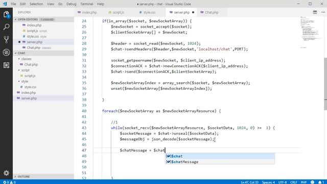 Простой чат на PHP. Часть 3 смотреть онлайн