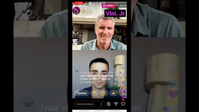 Denis Brogniart interview Sam éliminé de koh lanta - Live Instagram смотреть онлайн