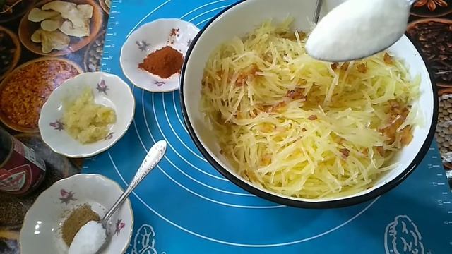 картошка по-корейски. картофельный салат. смотреть онлайн