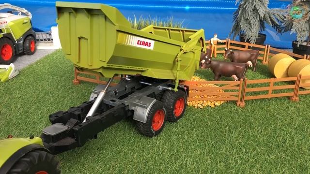 Bruder JCB Backhoe Tractor Excavators Truck Transport! Construction Video For Kids