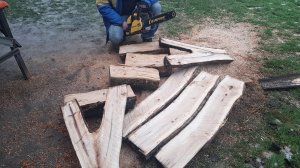 Распил бревна вдоль На что способна не дорогая бензопила