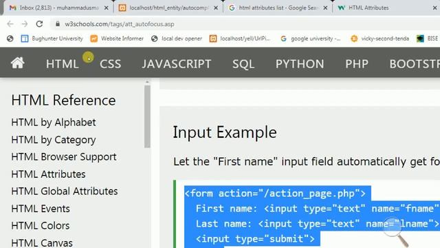 How to Use autofocus Attribute HTML - What is autofocus Attribute Why We Use смотреть онлайн