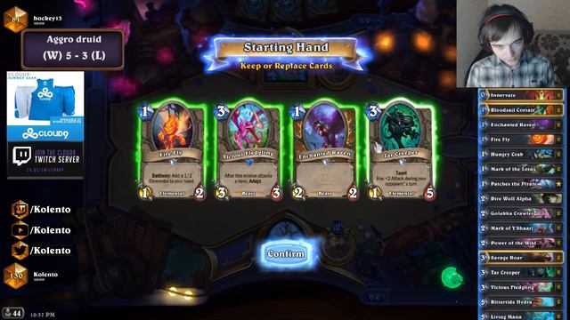 Hearthstone: Rushing through the ladder (aggro druid) смотреть онлайн