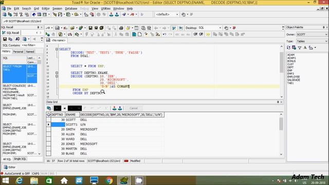 DECODE Function in Oracle Database смотреть онлайн