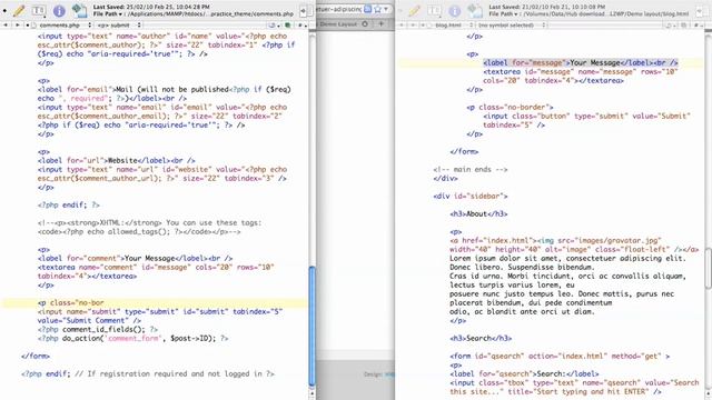 WordPress Tutorial: Customizing Comments Form 2/2 [HTML2WP screencast] смотреть онлайн