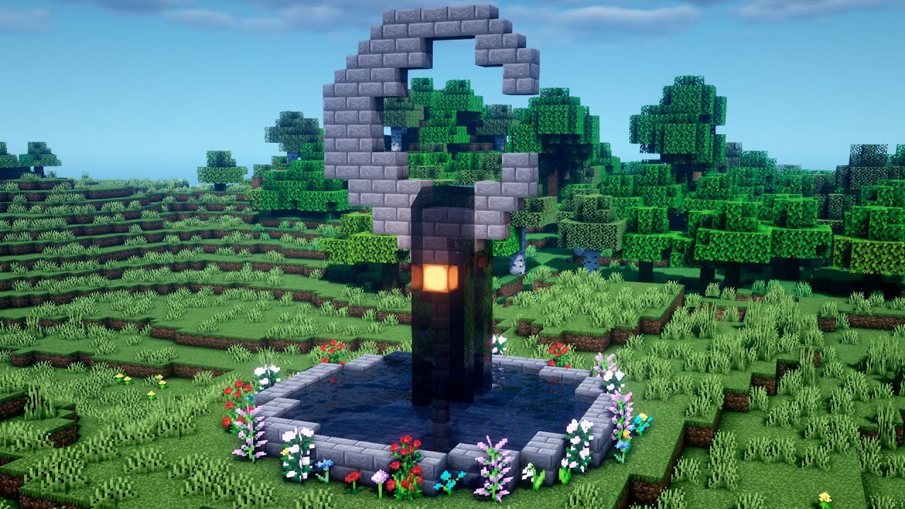 ФОНТАН В МАЙНКРАФТЕ! смотреть онлайн