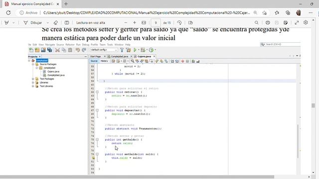 Manual ejercicio Complejidad Computacional Cajero automático pdf Personal Microsoft Edge 2023 смотреть онлайн