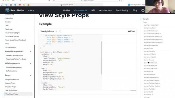 React Native Урок 1 часть 2 - Базовые компоненты и их стили
