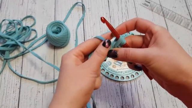 Шнур крючком из трикотажной пряжи смотреть онлайн