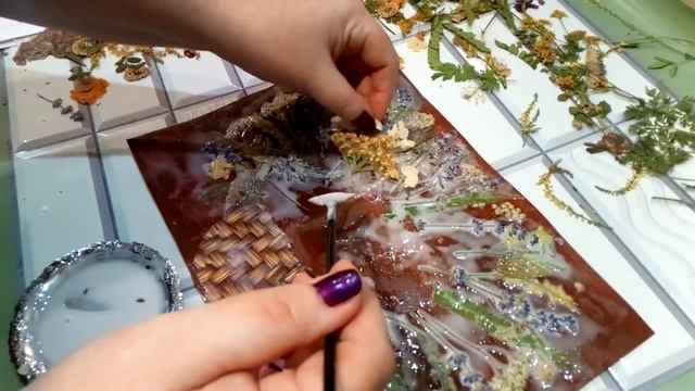 Картина из сухоцветов своими руками. Как сделать картину из сухих цветов. Дивный творческий мир. смотреть онлайн