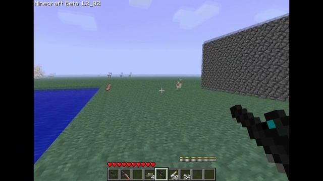 minecraft Beta 1.2_02 weapons, Grenade and more + Download link смотреть онлайн