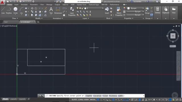 Using the Coordinate System in AutoCAD смотреть онлайн
