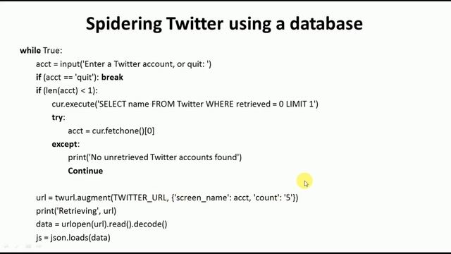 Spidering Web Crawelling Twitter Friends using Python twurl - Python Tutorial by Mahesh Huddar смотреть онлайн