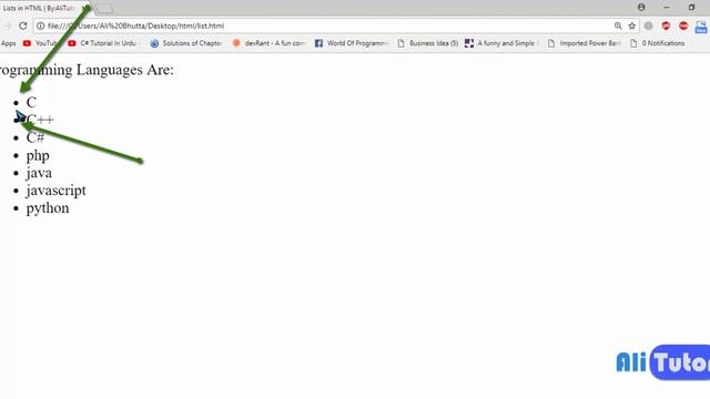 Lists in HTML -How create Lists(Ordered, Unordered) in HTML in Urdu-Hindi Part 10 смотреть онлайн
