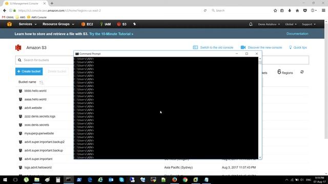 AWS - S3 Bucket Часть-6 - Работа через AWS CLI смотреть онлайн