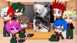 MHA / BNHA react to Deku's pets