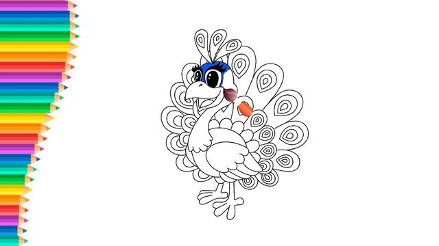 How to Draw a Peacock: Easy Step-by-Step Tutorial смотреть онлайн