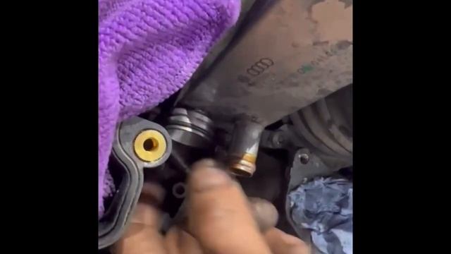 Audi A8L 2011 4.2 TDI V8 Engine Oil Cooler Replacement смотреть онлайн