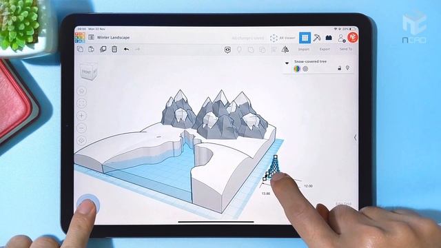 Creating 3D Winter Landscape | Tinkercad смотреть онлайн