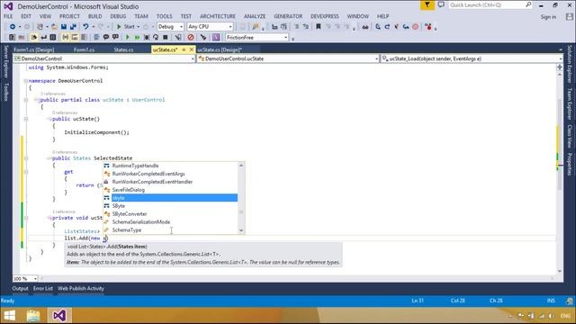 C# Tutorial - How to Create and use User Control | FoxLearn смотреть онлайн