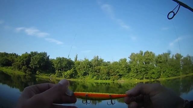ЩУКА в ИЮНЕ. Рыбалка на воблер Strike Pro Inquisitor 110 SP и блесну Spinnex Atom. смотреть онлайн