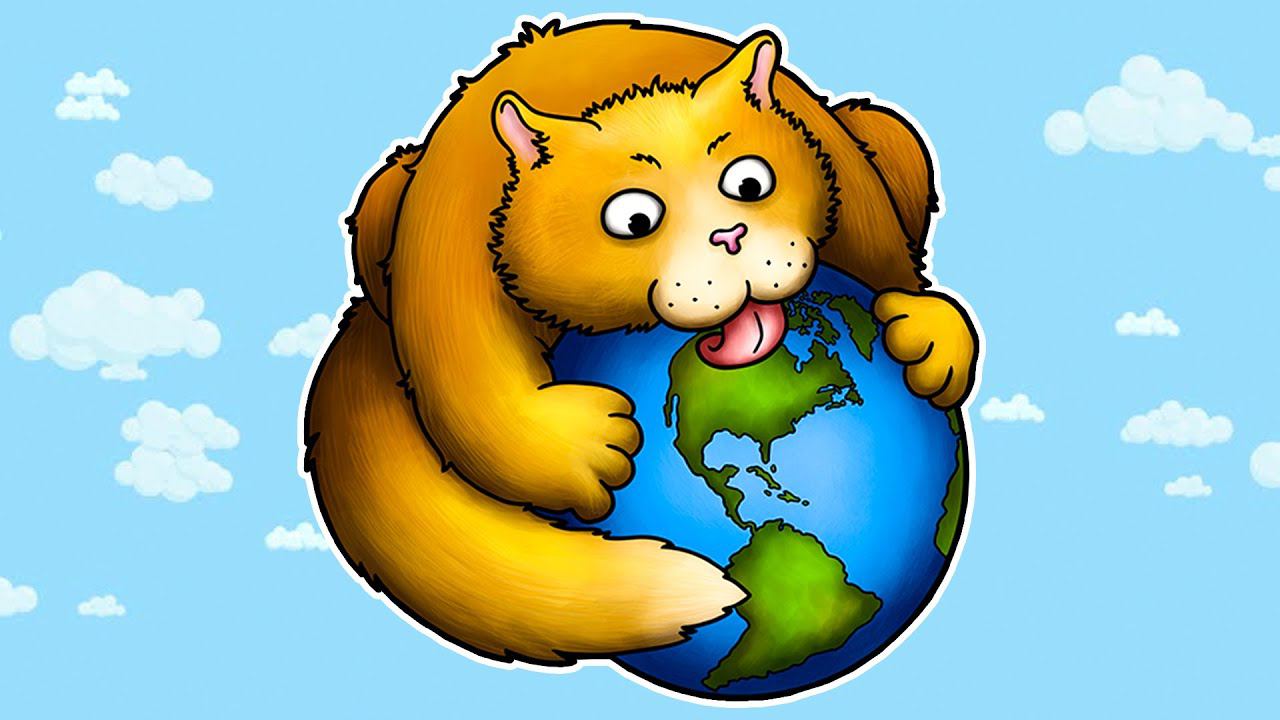 КОТИК РОБОТ съел город. ИГРА Tasty Planet Forever №1 на канале Хвостик ТВ смотреть онлайн