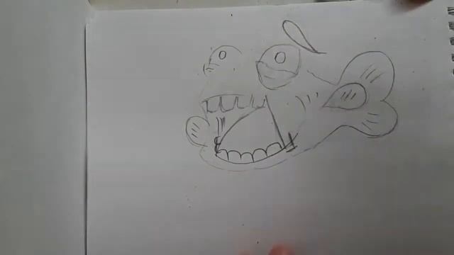 Как нарисовать рыбу с открытым ртом??// Видеоурок по рисованию рыбы смотреть онлайн