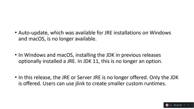 Java 11 new features | No JRE being shipped along with JDK from Java 11 onwards смотреть онлайн