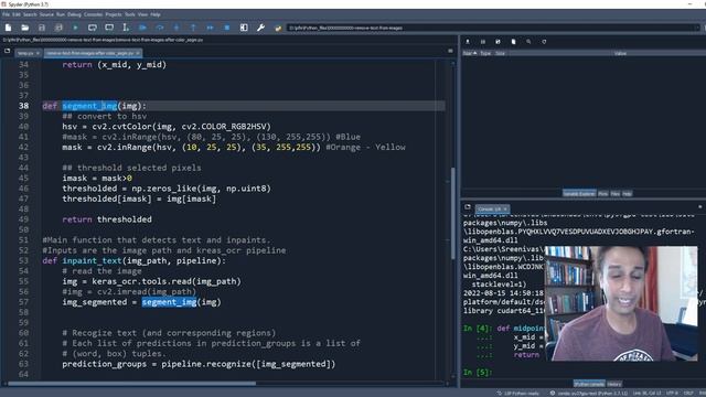 Color segmentation of images followed by text removal in python смотреть онлайн