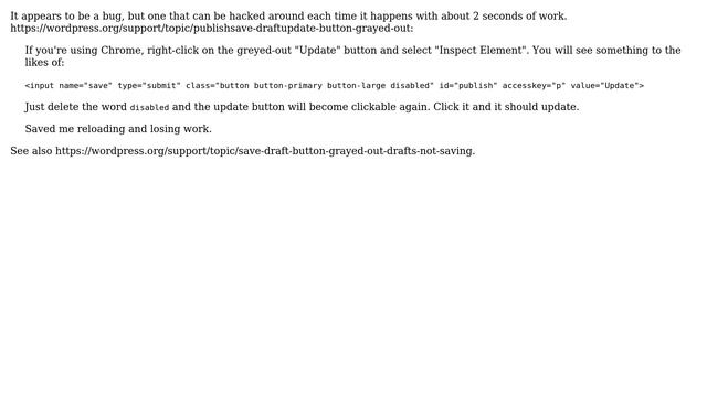 Wordpress: Post/Page Publish/Update button not clickable once I make an edit (4 Solutions!!) смотреть онлайн