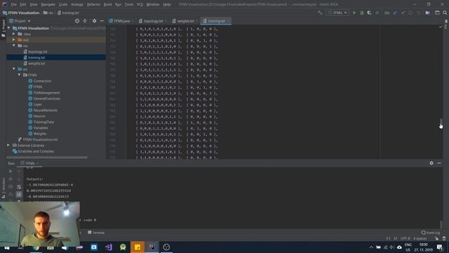 Feed Forward Neural Network Visualization in Java смотреть онлайн