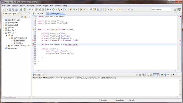 Java GUI Tutorial 4 -- Event Handling смотреть онлайн