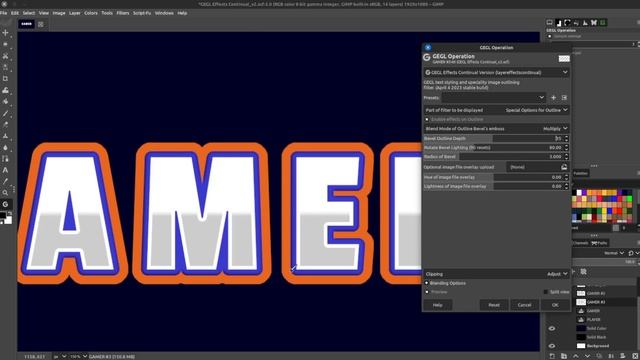 5 Amazing GEGL Plugins - Outline text in GIMP - GIMP Tutorial смотреть онлайн