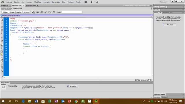Conectar y Exportar Archivo desde PHP смотреть онлайн