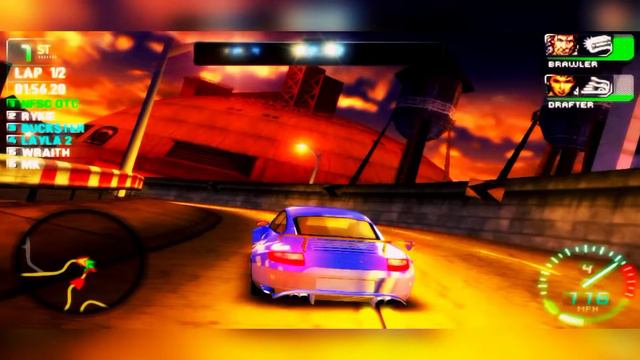 NFS Carbon Own The City (PSP) Crew Race 1 смотреть онлайн
