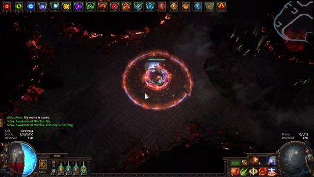 Fire Spark Inquisitor Aurastacker on Uber Sirus, 3.22 Trial of Ancestors League смотреть онлайн