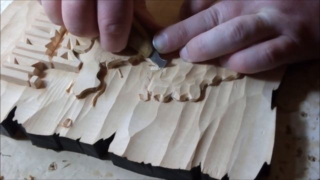 ПОДРОБНЫЙ мастер-класс \ урок резьбы ДЕТАЛЬНО \ Резьба по дереву - Wood carving. смотреть онлайн