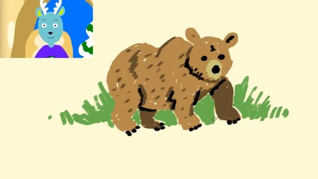 How to Draw a Brown Bear with Colored Pencils Brush - Lets Draw with Doodle Clubhouse (Digital Art) смотреть онлайн