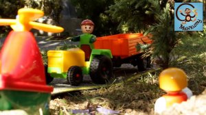 Мультик про Машинки. Трактор, экскаватор, мусоровоз и самосвал. Манкиту