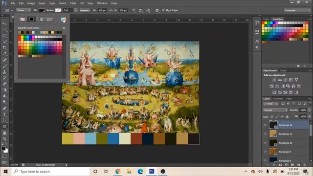 Color Palette Photoshop Demonstration смотреть онлайн