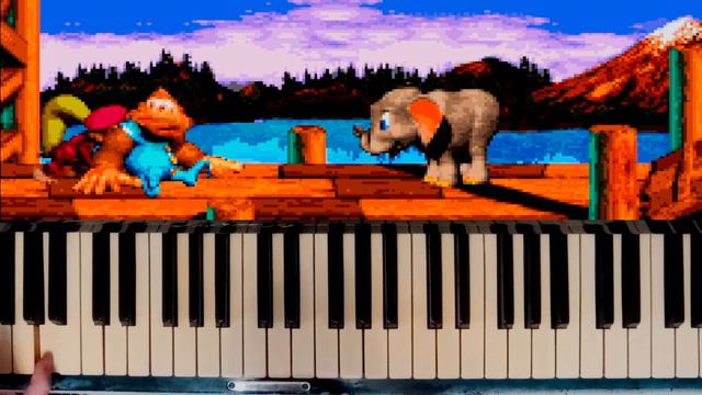 Donkey Kong Country 3 OST - "Stilt Village" on piano смотреть онлайн