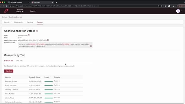 PolyScale.ai - Getting Connected - Supabase смотреть онлайн