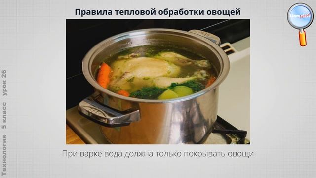 Технология 5 класс (Урок№26 - Технологии тепловой обработки овощей.) смотреть онлайн