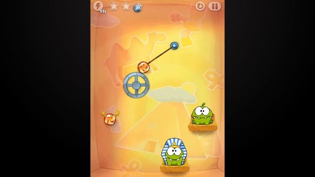Cut the Rope Time Travel (Ancient Egypt) Walkthrough-3Stars Level- 10 смотреть онлайн