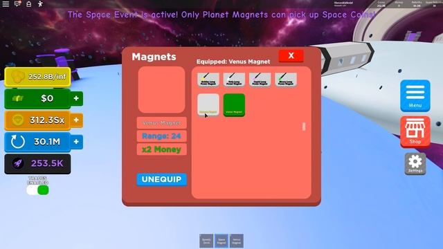 ВСЕ СЕКРЕТЫ КОСМИЧЕСКОГО ОБНОВЛЕНИЯ + КОДЫ в Симулятор МАГНИТА в РОБЛОКС Magnet Simulator ⚡ смотреть онлайн