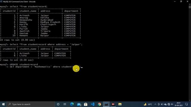Update & Delete Record Query [Part-11] || Complete MySQL Course in Hindi || Learn Database Language смотреть онлайн